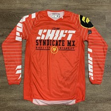 Shift Syndicate Strike MX Jersey Mens S Red White Motocross Dirt Bike BMX New