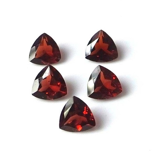 Trillion Faceted Cut Natural Garnet Mozambique 5x5mm To 10x10mm Loose Gemstone