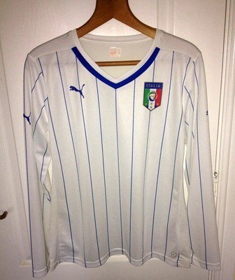 New Italy Italia Puma Away Long Sleeved Shirt Jersey Size L 14