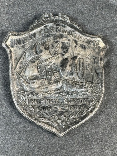 1909 Medaglia celebrazione Hudson Fulton da New York ad Albany 1609 e 1807 - Foto 4 di 10