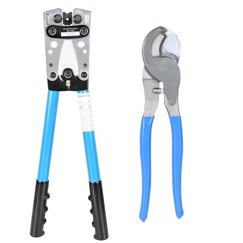 Battery Cable Lug Crimping Tool from AWG 10-0 With Cable Cutter and Crimp - Picture 4 of 7