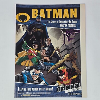 Batman DC Comics Original Universe Streets of Gotham Print Ad/Poster Promo Art