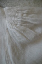 Leinen-Bluse  HESS FRACKMANN Gr 36 schneeweiß  tolle Handarbeit  Top Zustand