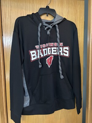 Men s Wisconsin Badger s Hoodie Sweatshirt Size M
