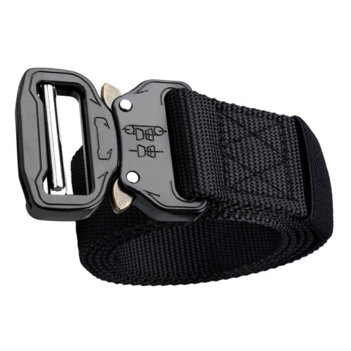Outdoor Training Belt 3.8cm Nylon Web Waist Belt For Camping Hunting Hiking GF0 - Afbeelding 1 van 7