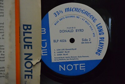 洋楽 Donald Byrd Fuego 4026 Blue Note Donald Byrd – Fuego – Vinyl (LP, Album, Mono), 1960