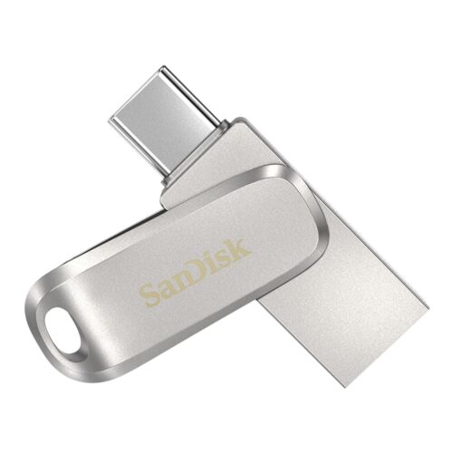 SanDisk USB-Stick Ultra Dual Drive Luxe Type-C sil NEW - Picture 1 of 6