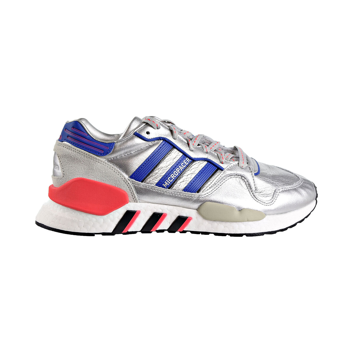 Adidas ZX930 X EQT Mens Shoes Silver Metallic-Power Blue-Shock Red ef5558