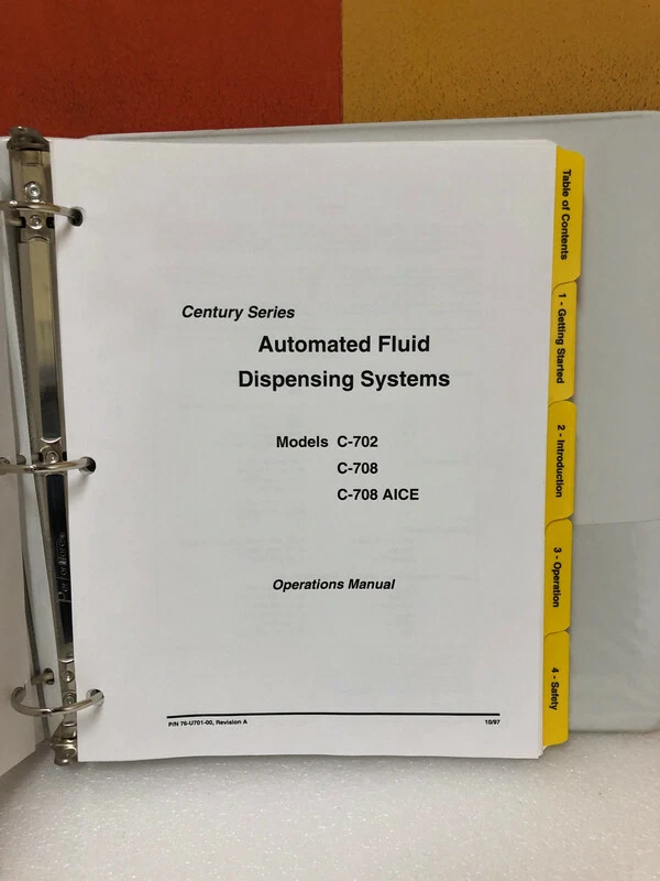 Asymtek C-702/708/AICE Century Series Operations Manual - Image 3 of 3