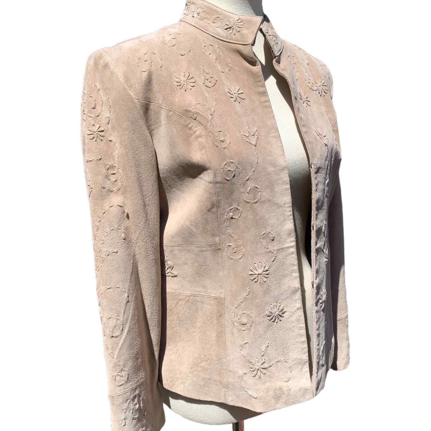 Coldwater Creek Tan Suede Leather Jacket - image 9