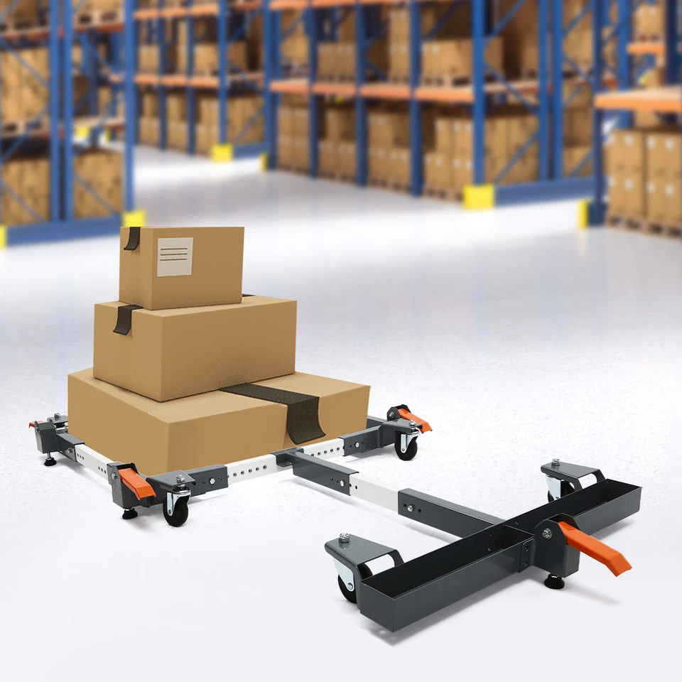 Base móvil ajustable 600 lb y extensión T combo base móvil de alta resistencia con ruedas Foto 3 de 4