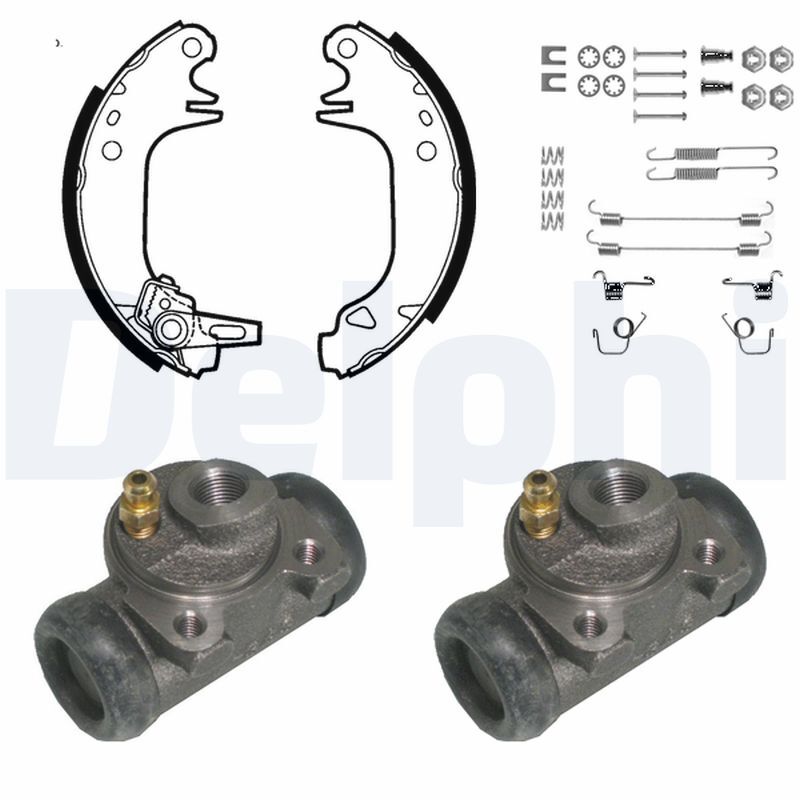 Mâchoires de frein arrière DELPHI KP786 frein à tambour Peugeot 205