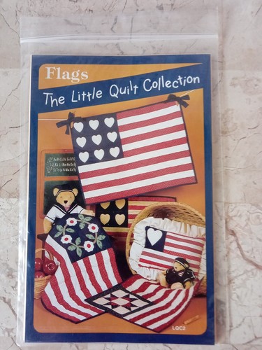 FLAGS Little Quilt Collection LQC2 Americana USA Applique VTG 1994 sizes vary - Picture 2 of 5