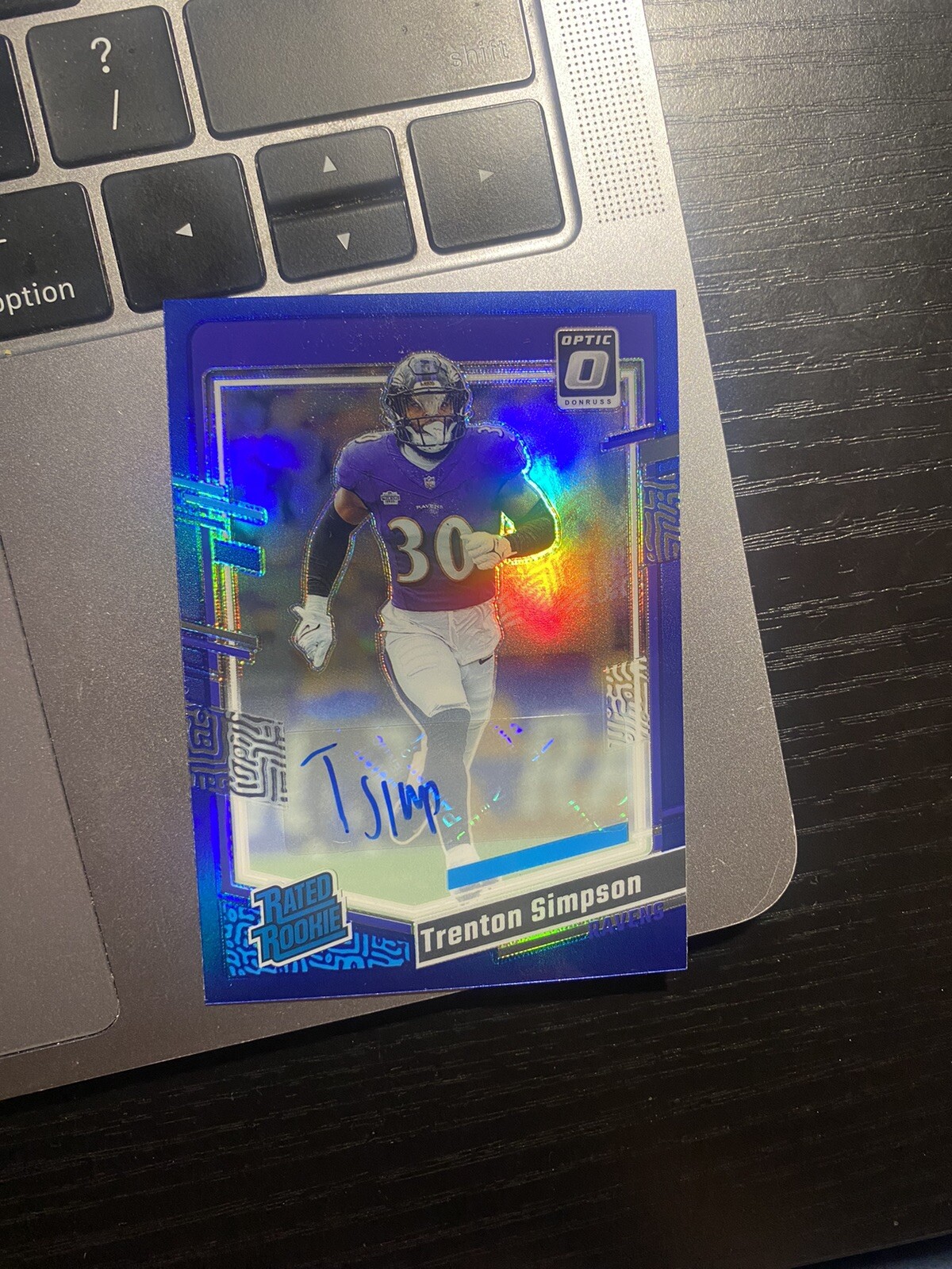 Trenton Simpson Panini Donruss Optic #209 Autograph-Blue