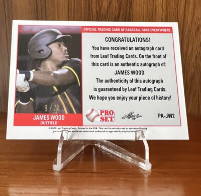 2021 LEAF PRO SET METAL JAMES WOOD ROOKIE RC AUTO #