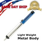 Metal Desoldering Pump Sucker Solder Irons Removal Remover Tool Blue Silver