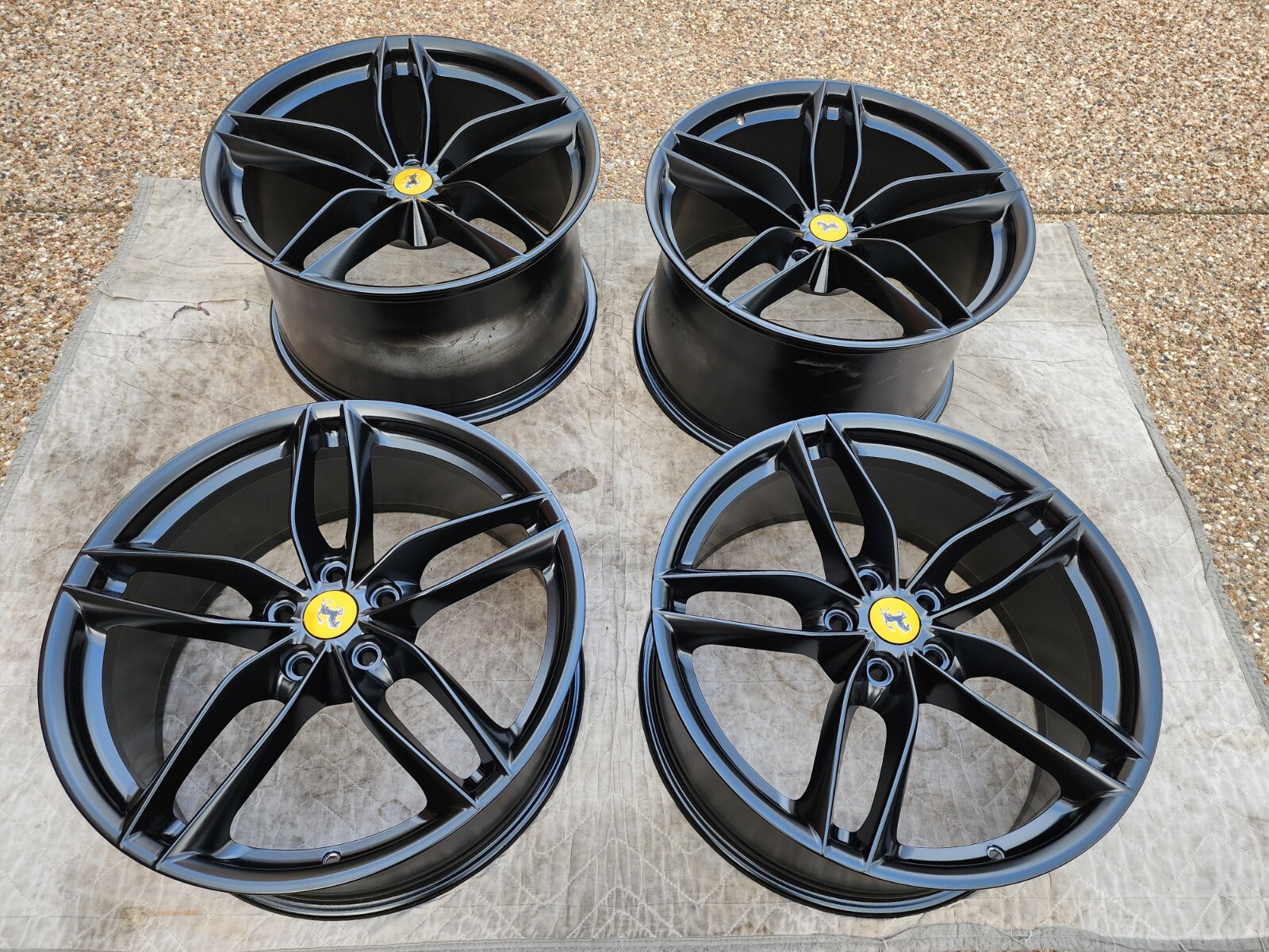 FERRARI 488 PISTA SPIDER OEM GENUINE ORIGINAL 20" FORGED WHEEL/TIRE/TPMS/CAP SET