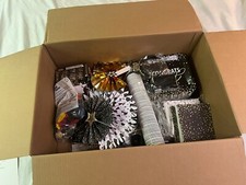 Lot Black  Gold Graduation Party Decorations NO YEAR /LIGHTLY USED