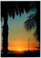 A Beautiful Hawaiian Sunset Postcard