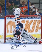 Olivier Rodrigue Signed 8x10 Photo Edmonton Oilers Autographed COA