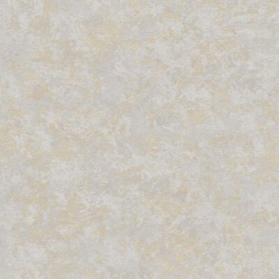 Profhome 379023-GU Ton-in-Ton Tapete Uni matt grau gold weiß 5,33 m2