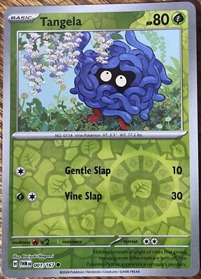 Tangela 1/167 - Reverse Holo - Twilight Masquerade - Common - Read Desc.