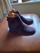 AMI PARIS High End Luxury men's Brown Suede Strap Jodhpur Boots UK 7  EU 41 VGC