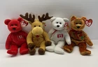 VINTAGE Canada Ty Beanie Babies Lot of 4 Kanata, Dominion, Pierre and Maple