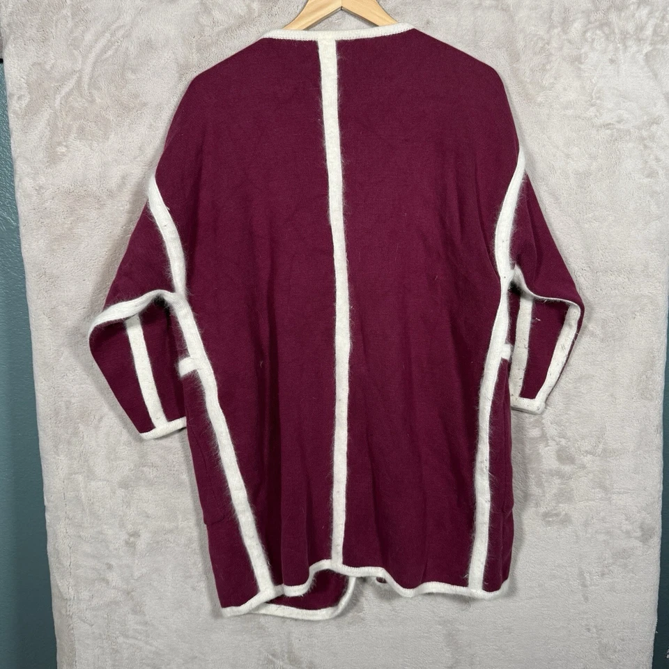 Chaqueta Suéter Abrigo Manta Lana Chloe Angora Hecho en Italia. Foto 2 de 4