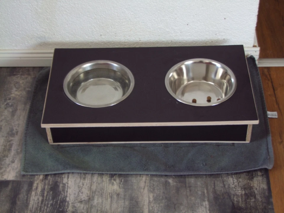 Futterbar, Futternapf aus Edelstahl. Abwaschbar, Außenbereich, Wasserfest. - Bild 4 von 4