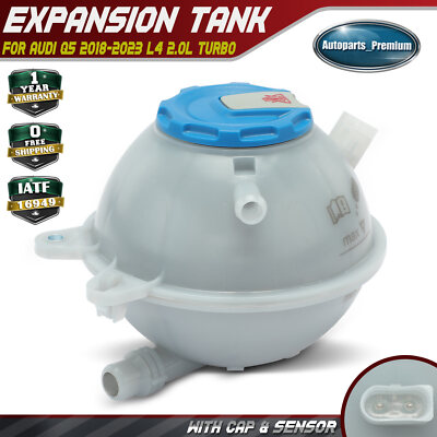 Engine Coolant Reservoir Tank w/ Cap for Audi Q5 2018-2023 L4 2.0L Turbocharged
