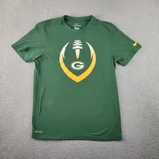Green Bay Packers Shirt Mens Medium Green NFL Nike Football Sportswear Tee