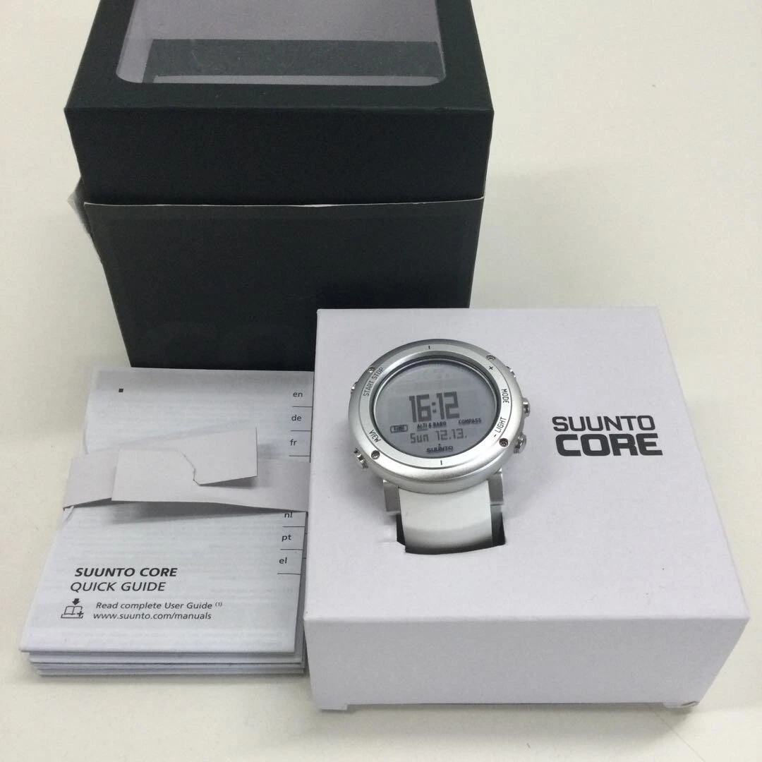 SUUNTO CORE Pure White Digital Quartz Watch w/Box from Japan Tested Working