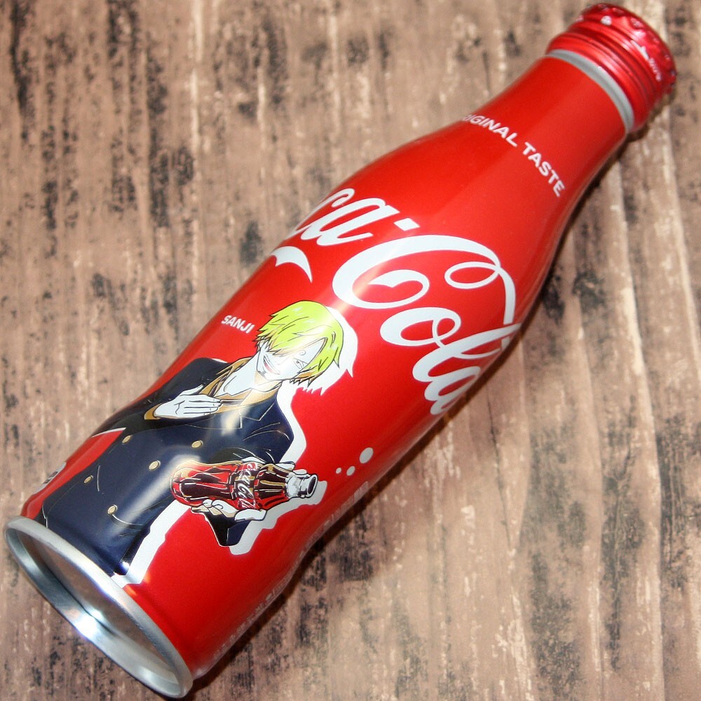 USJ JAPAN One Piece SANJI Coca Cola Bottle Can Empty 2019 L/E