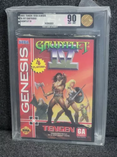 Sega Genesis GAUNTLET IV 4 VGA 90 Factory Sealed Wata CGC Top Pop 1 Highest