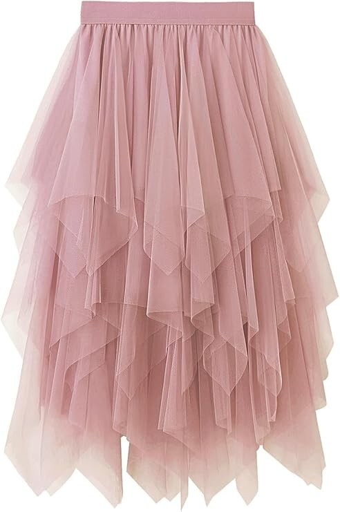 Reaowazo Skirts for Women Midi Long Skirt Tutu A-Line Mesh Reaowazo Skirts for Women Midi Long Skirt Tutu A-Line Mesh