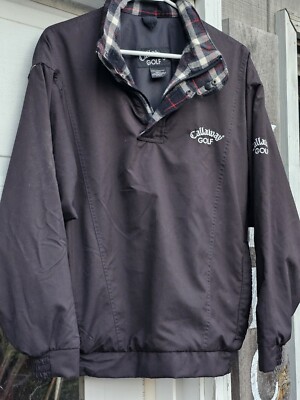 CALLAWAY Windbreaker GOLF JACKET- Made In Scotland Mens S Small 3% Wool Nice