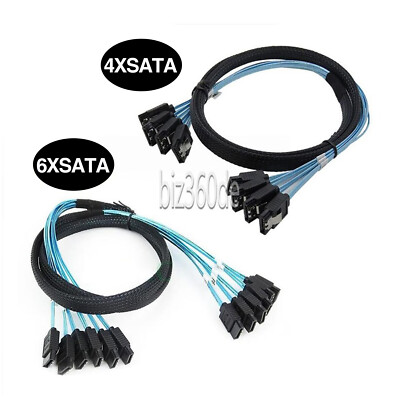 SATA 3.0 III 6Gbps SAS Cable for Server SATA 7 Pin to SATA 7 Pin Data Cable  
