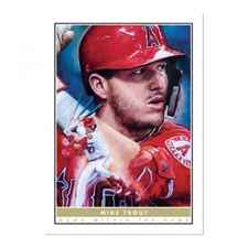 2020 Topps Game Within the Game #12 Mike Trout by Paul Jennis 