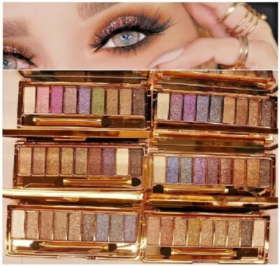 GLITTER EYESHADOW PALETTE DIAMOND PIGMENT COLOR SHIMMER EYE SHADOW SPARKLY GIFT