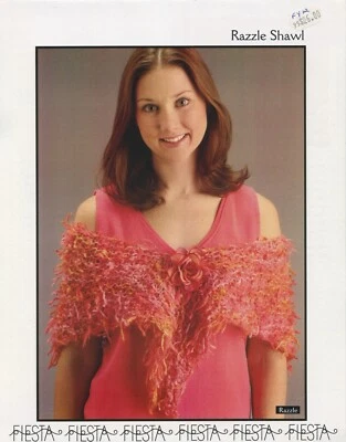 Dazzle Shawl - Fiesta Knitting Pattern - Easy Knit! - Image 1 of 2