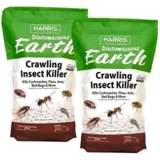 64 Oz Diatomaceous Earth Crawling Insect Killer Organic Powder (2-Pack)