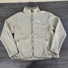 REI Co-Op Fleece Jacket Womens Large Tan Full Zip Outdoor Hiking Warm Classic