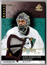 2023-24 Upper Deck SP Game Rally Time Towel JEAN-SEBASTIEN GIGUERE RT-11 #/50 UD