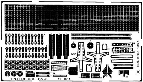 Eduard ED17001 1:700 USS Enterprise Aircraft Carrier