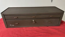 Kennedy MC-28 2-Drawer Machinist's Tool Chest Box Riser /  Base with  Key NICE