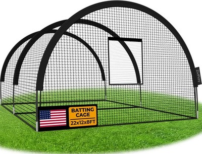 Baseball Batting Cage Net Batting Cages for Backyard Portable Pop Up Cage for Ba