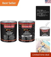White Epoxy Primer/Sealer 2.1 VOC 1 Quart Kit Anti-Corrosive DTM High-Perform...