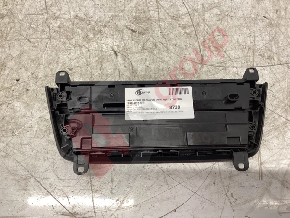 BMW 3 SERIES F30 SALOON SPORT HEATER CONTROL PANEL 2011-2015 17313810 - Image 4 of 4