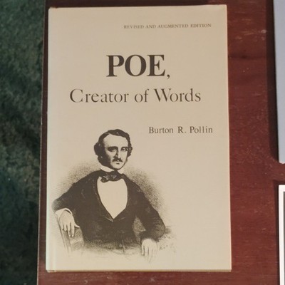 Burton R. Pollin Poe, Creator of Words HC Revised & Augmented Ed 1975